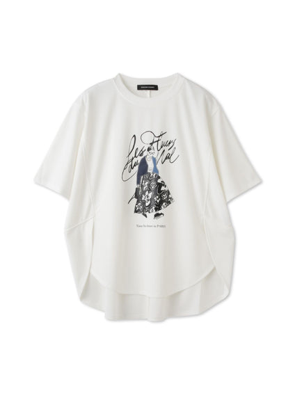 ドールモチーフプロントTシャツ≪手洗い可能≫