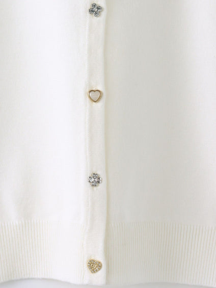 45TH限定≪QCロゴ入り≫マルチ釦ツインニット