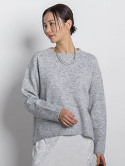 スパンコールクルーネックニット≪洗える≫