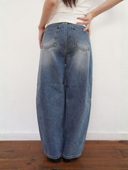 Barrel Curve Denim≪洗濯機で洗える≫