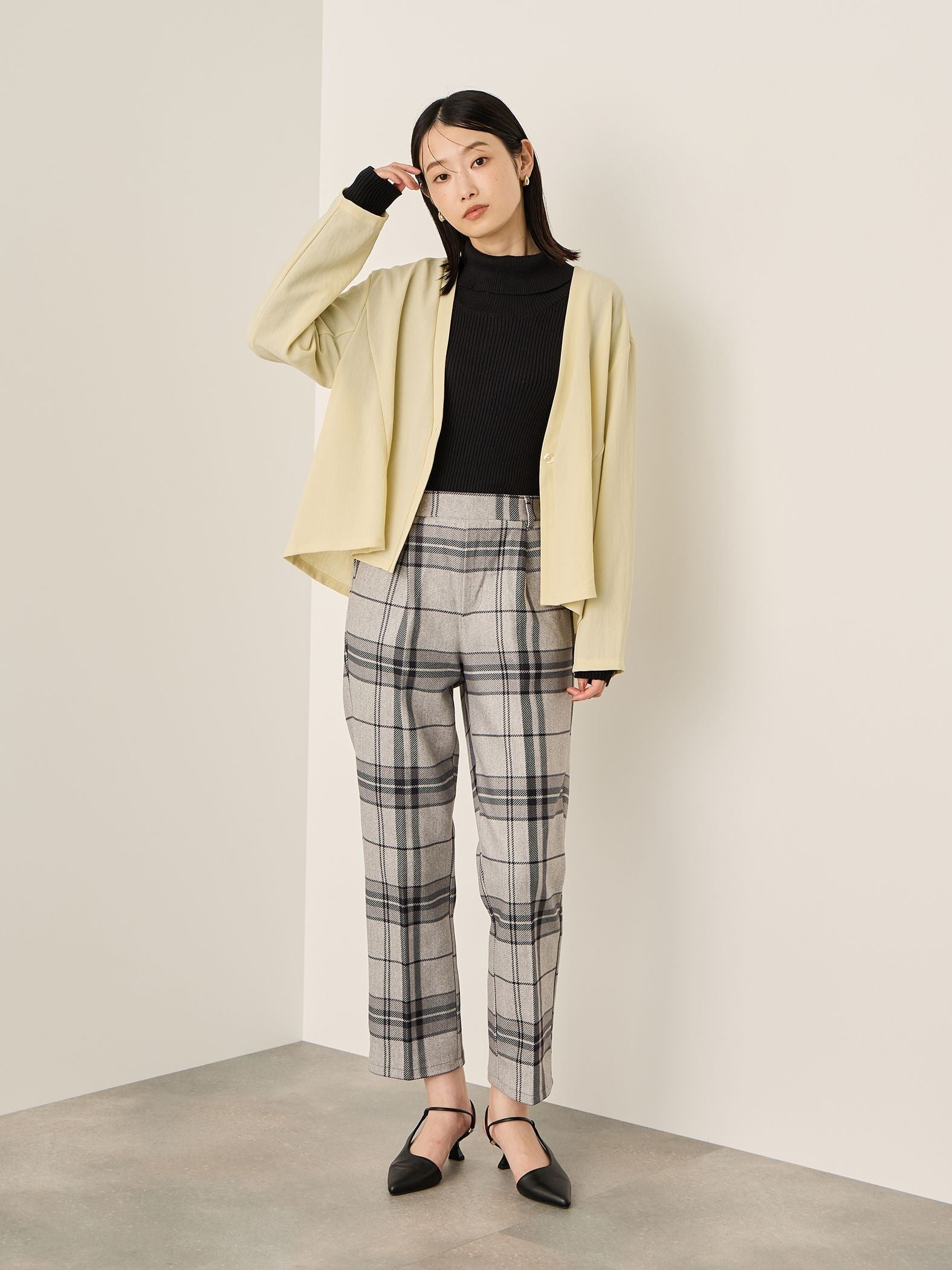 ブラッシュバックストレッチイージーパンツ≪洗濯機で洗える≫