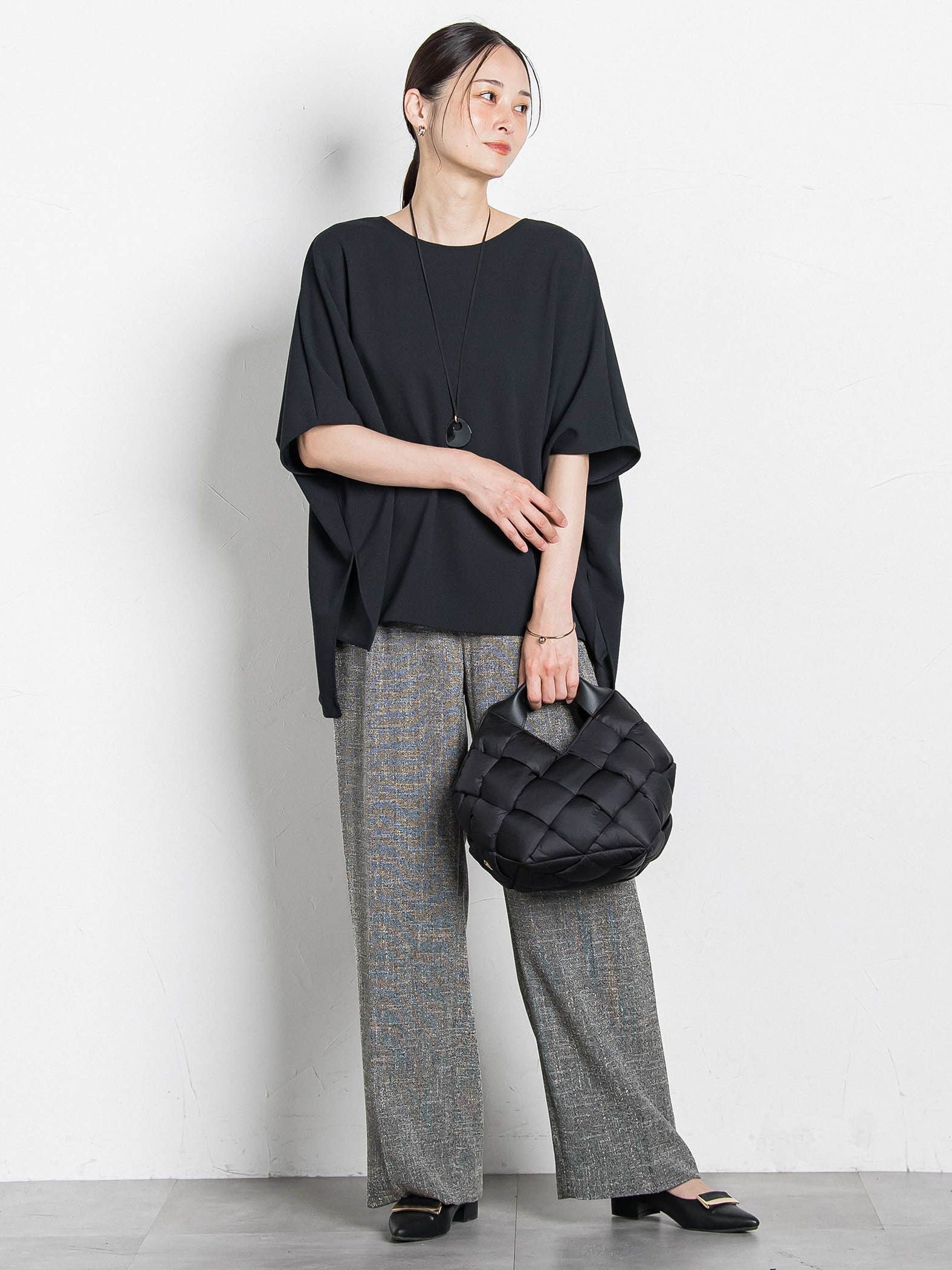 トリッカースラブツイードパンツ≪手洗い可能・防シワ・UV≫