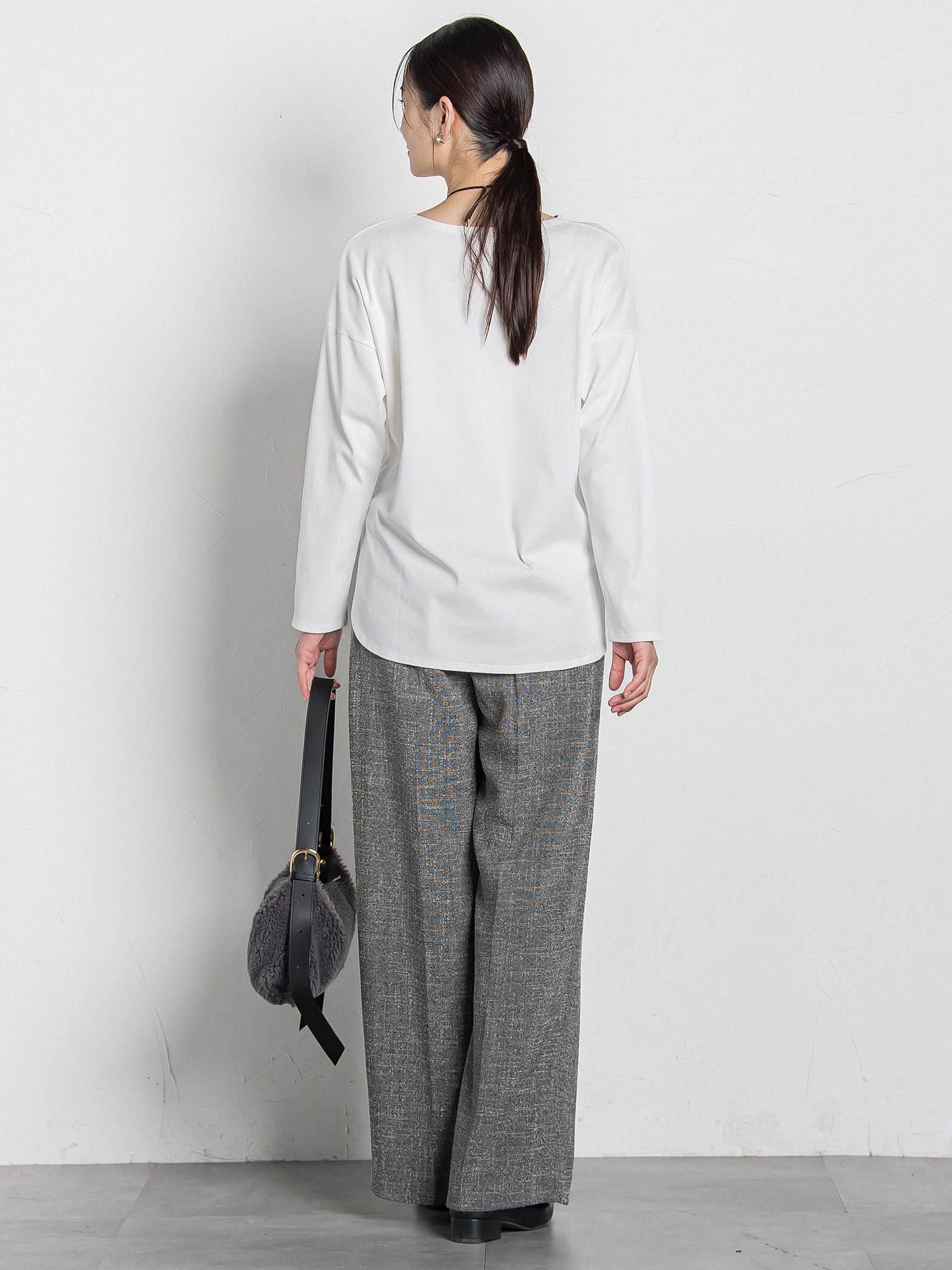 トリッカースラブツイードパンツ≪手洗い可能・防シワ・UV≫