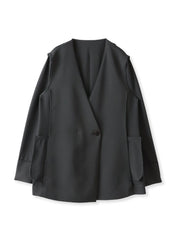 【大きいサイズ/カタログ掲載】ハイストレッチカルゼジャケット