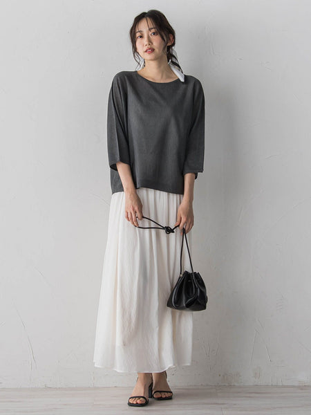 Fine UVドルマンスリーブプルオーバー