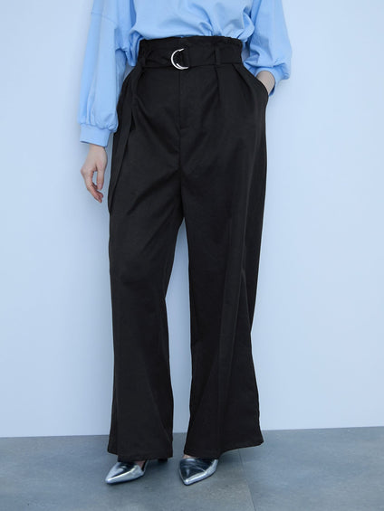 【大人の抜け感】ツイルチノワイドパンツ