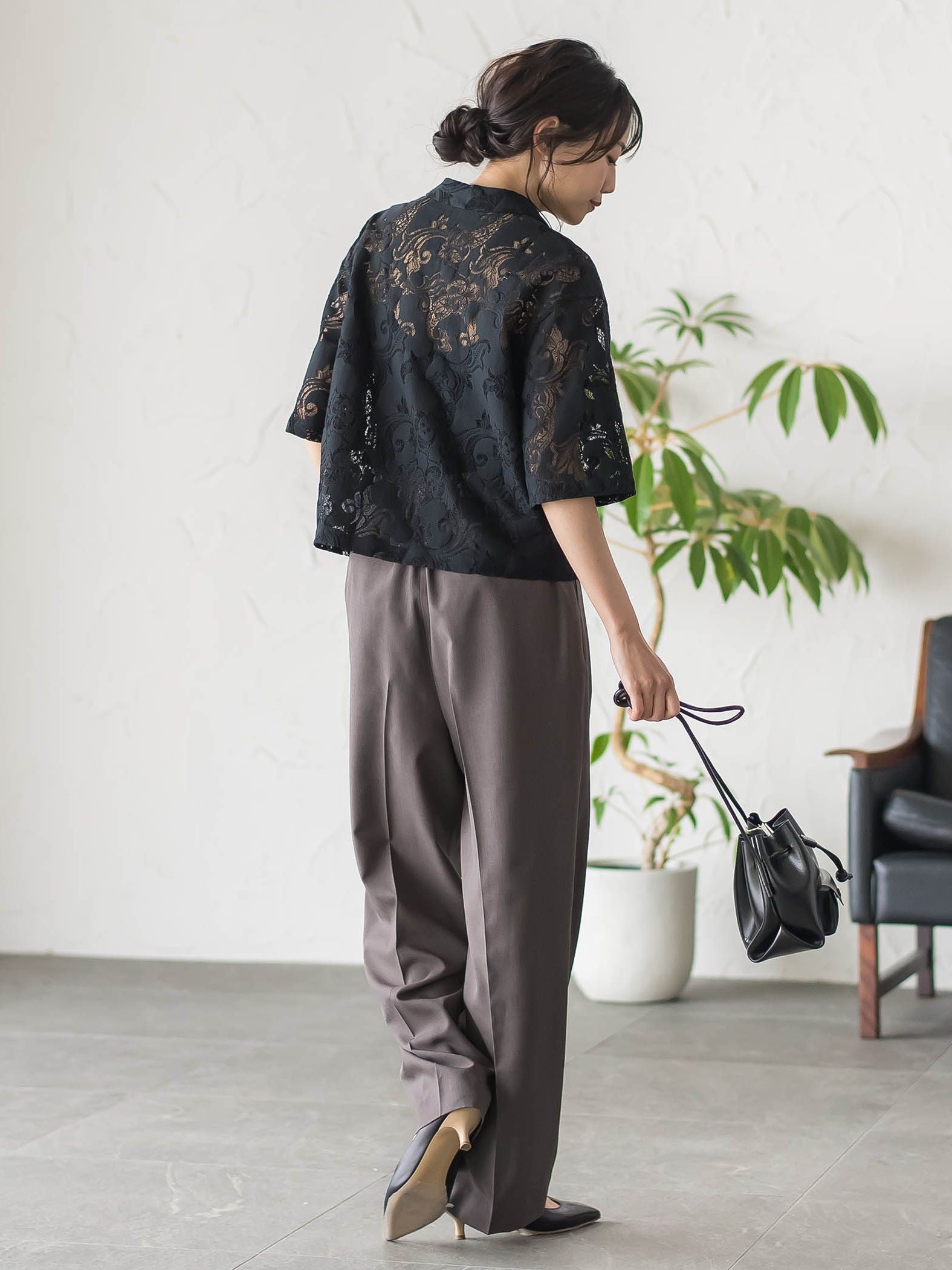 PAISLEY COTTON LACEブラウス