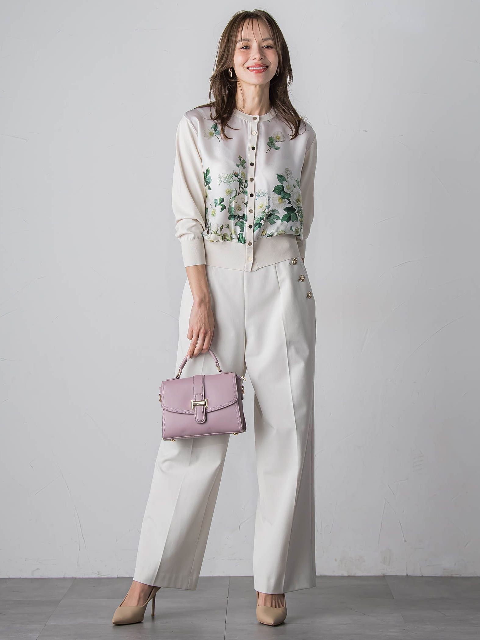 クリスマスローズカーディガン