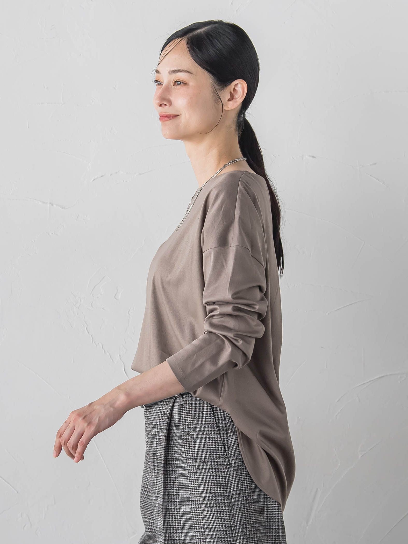 【WEB限定】≪背中美人革命≫汗染み防止バックポイントロンT