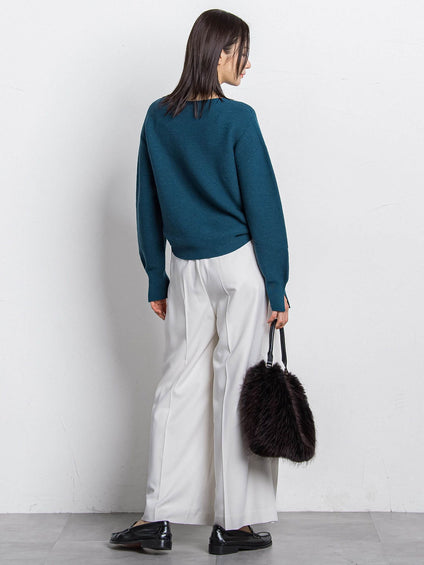 ホールガーメントガーターニット≪洗える≫