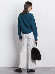 ホールガーメントガーターニット≪洗える≫