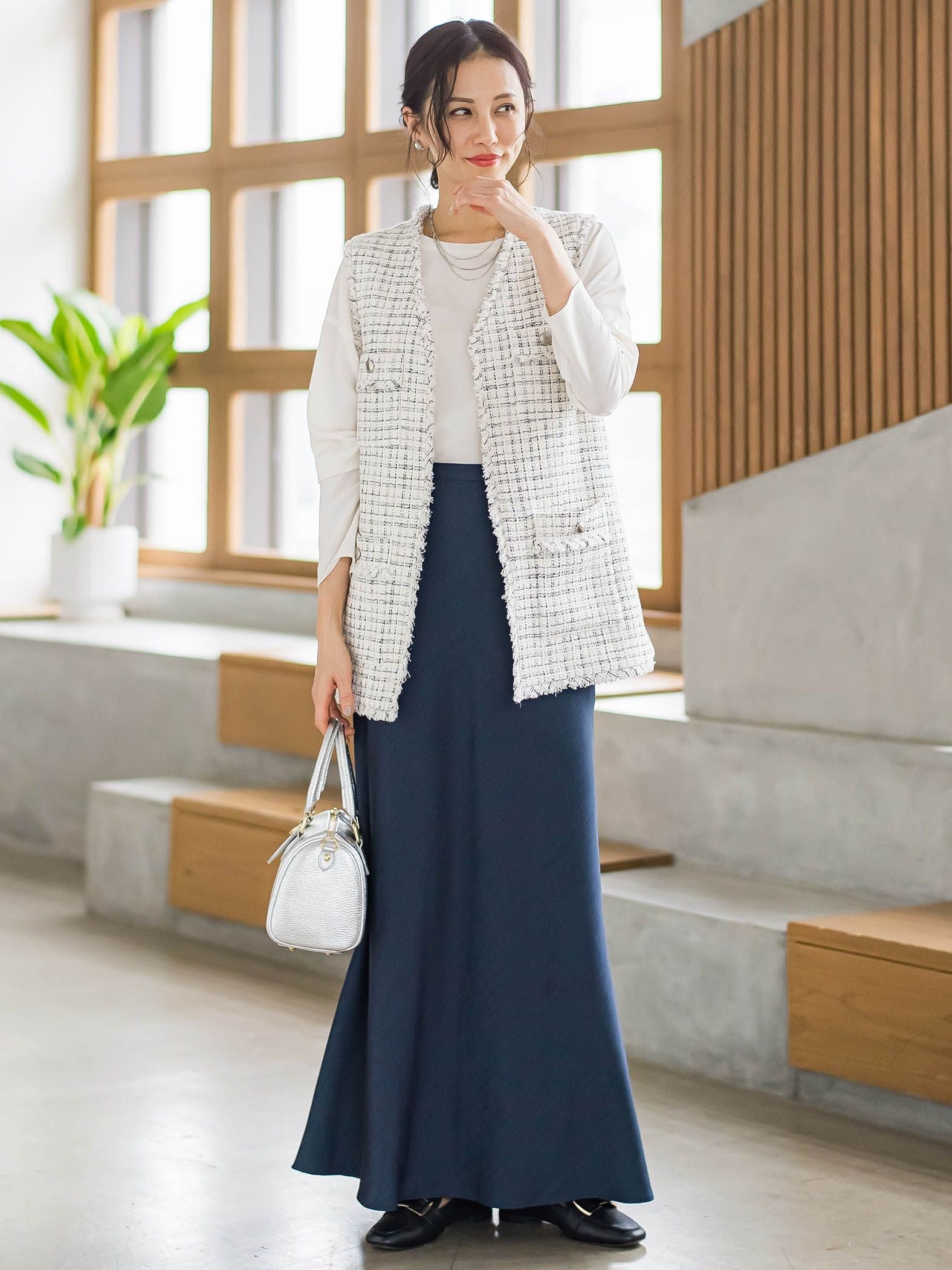 Beauty Denimスカート≪洗濯機で洗える≫