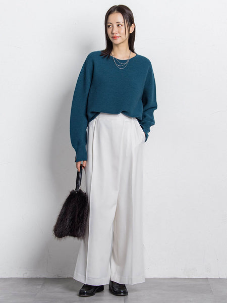 ホールガーメントガーターニット≪洗える≫