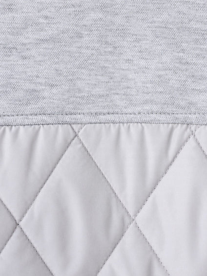 モスダンボール×中綿キルティングノーカラーコート≪手洗い可能≫