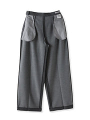 キラキラボタンワイドパンツ≪手洗い可能≫