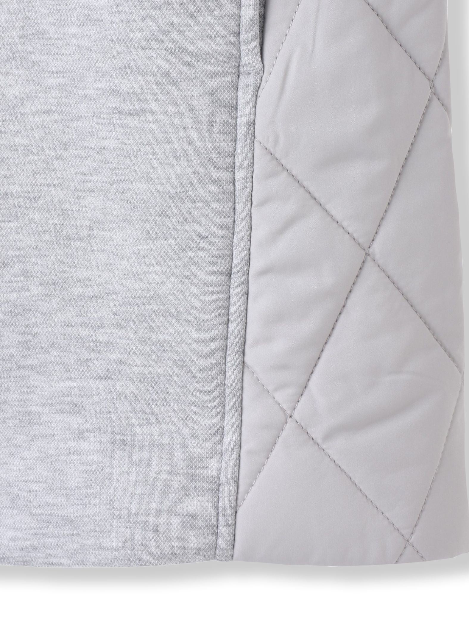 モスダンボール×中綿キルティングノーカラーコート≪手洗い可能≫