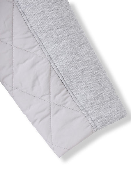 モスダンボール×中綿キルティングノーカラーコート≪手洗い可能≫