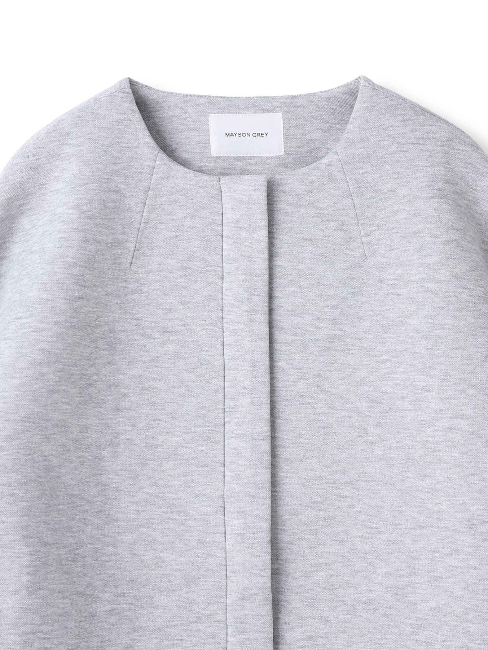 モスダンボール×中綿キルティングノーカラーコート≪手洗い可能≫