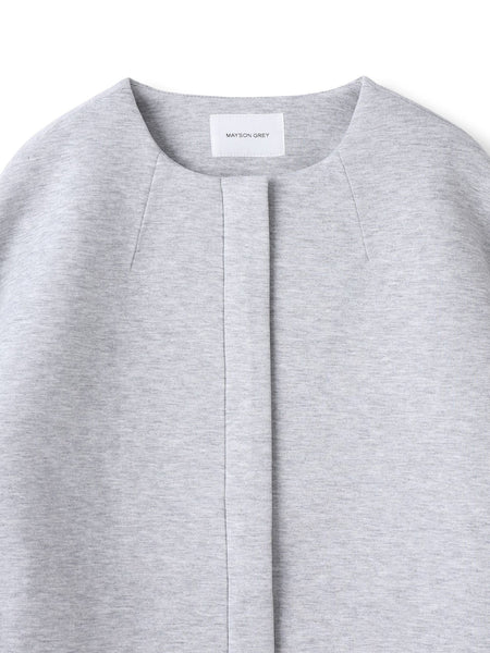 モスダンボール×中綿キルティングノーカラーコート≪手洗い可能≫