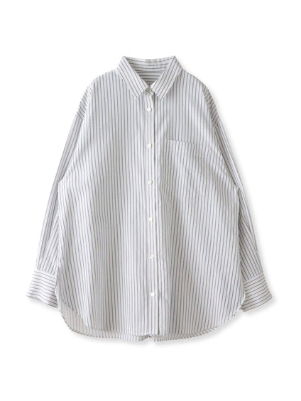 ドビーストライプシャツ