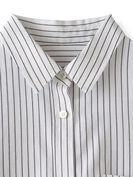 ドビーストライプシャツ