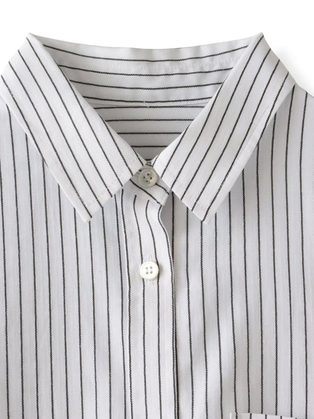 ドビーストライプシャツ