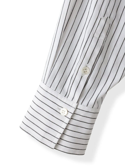 ドビーストライプシャツ