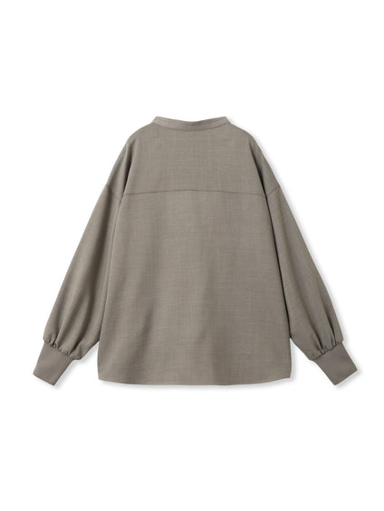 【一瞬で楽とキレイを叶える】ナチュラルストレッチスキッパーブラウス≪セットアップ対応≫