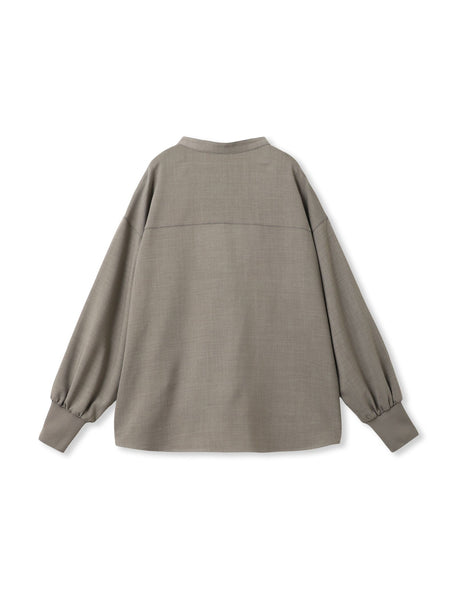 【一瞬で楽とキレイを叶える】ナチュラルストレッチスキッパーブラウス≪セットアップ対応≫