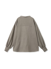 【一瞬で楽とキレイを叶える】ナチュラルストレッチスキッパーブラウス≪セットアップ対応≫