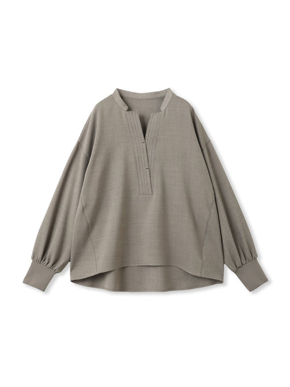 【一瞬で楽とキレイを叶える】ナチュラルストレッチスキッパーブラウス≪セットアップ対応≫