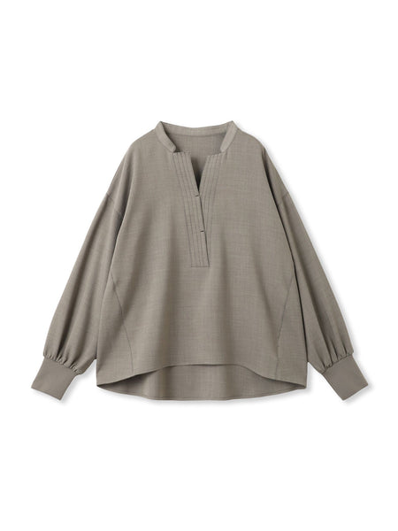 【一瞬で楽とキレイを叶える】ナチュラルストレッチスキッパーブラウス≪セットアップ対応≫
