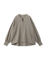 【一瞬で楽とキレイを叶える】ナチュラルストレッチスキッパーブラウス≪セットアップ対応≫