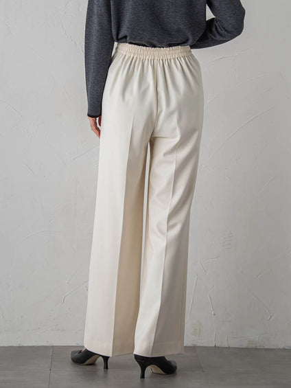 【大きいサイズ】エクセレントウォーム裏起毛ワイドパンツ