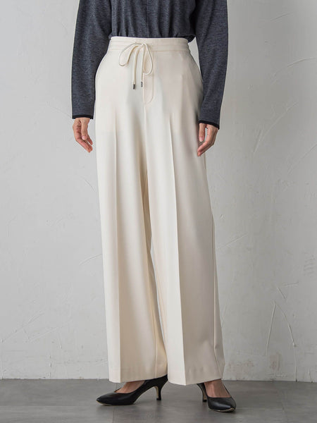 【大きいサイズ】エクセレントウォーム裏起毛ワイドパンツ