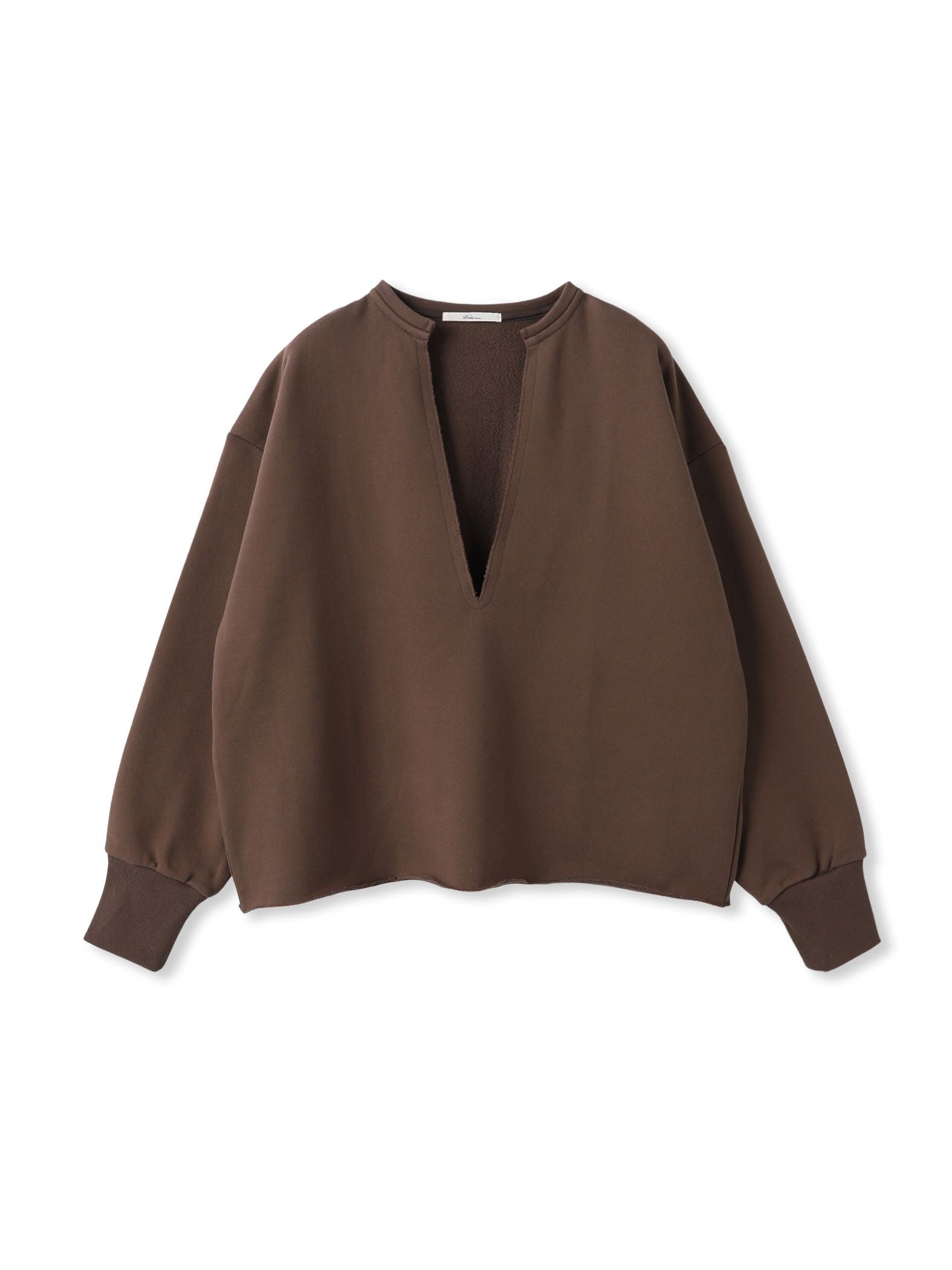 裏毛Vネックカットソー≪手洗い可能≫