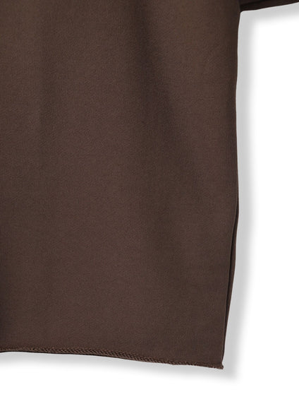 裏毛Vネックカットソー≪手洗い可能≫