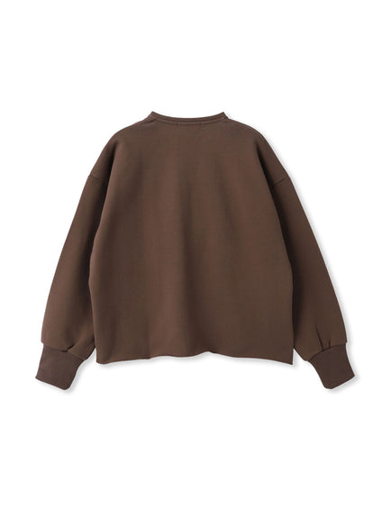 裏毛Vネックカットソー≪手洗い可能≫