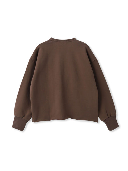 裏毛Vネックカットソー≪手洗い可能≫