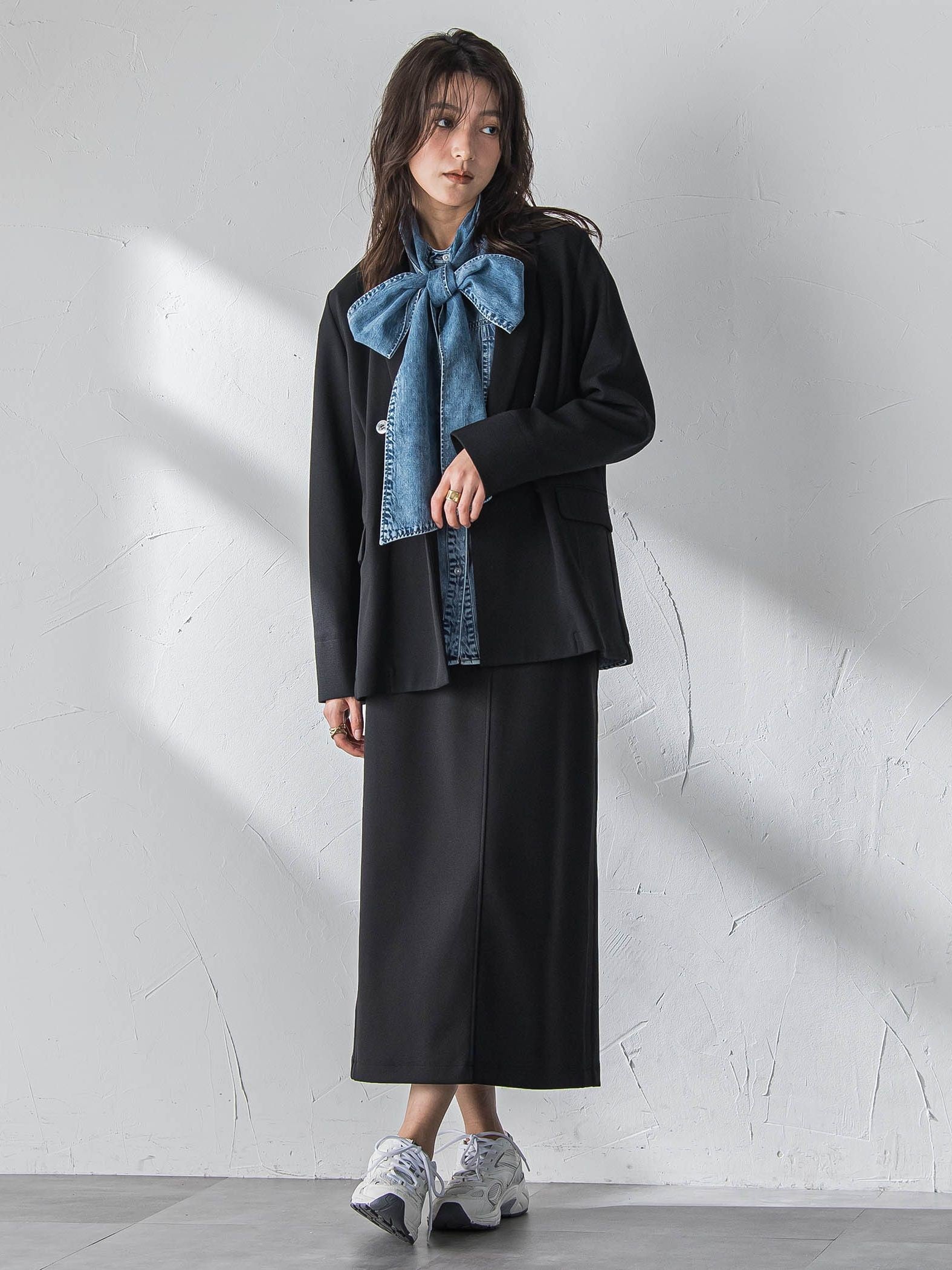 【えらべるSETUP】叶えるIラインスカート≪手洗い可能≫