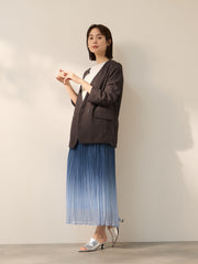 グリッディメッシュノーカラージャケット