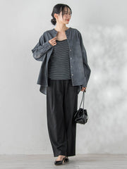 リブスクエアタンクトップ