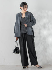 リブスクエアタンクトップ