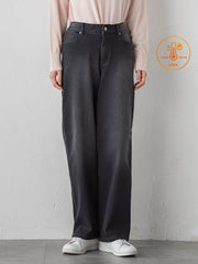 【大きいサイズ】”暖かさも洒落感も”裏起毛デニム