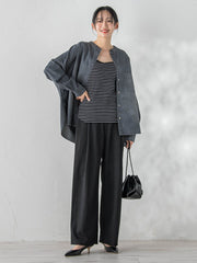 リブスクエアタンクトップ