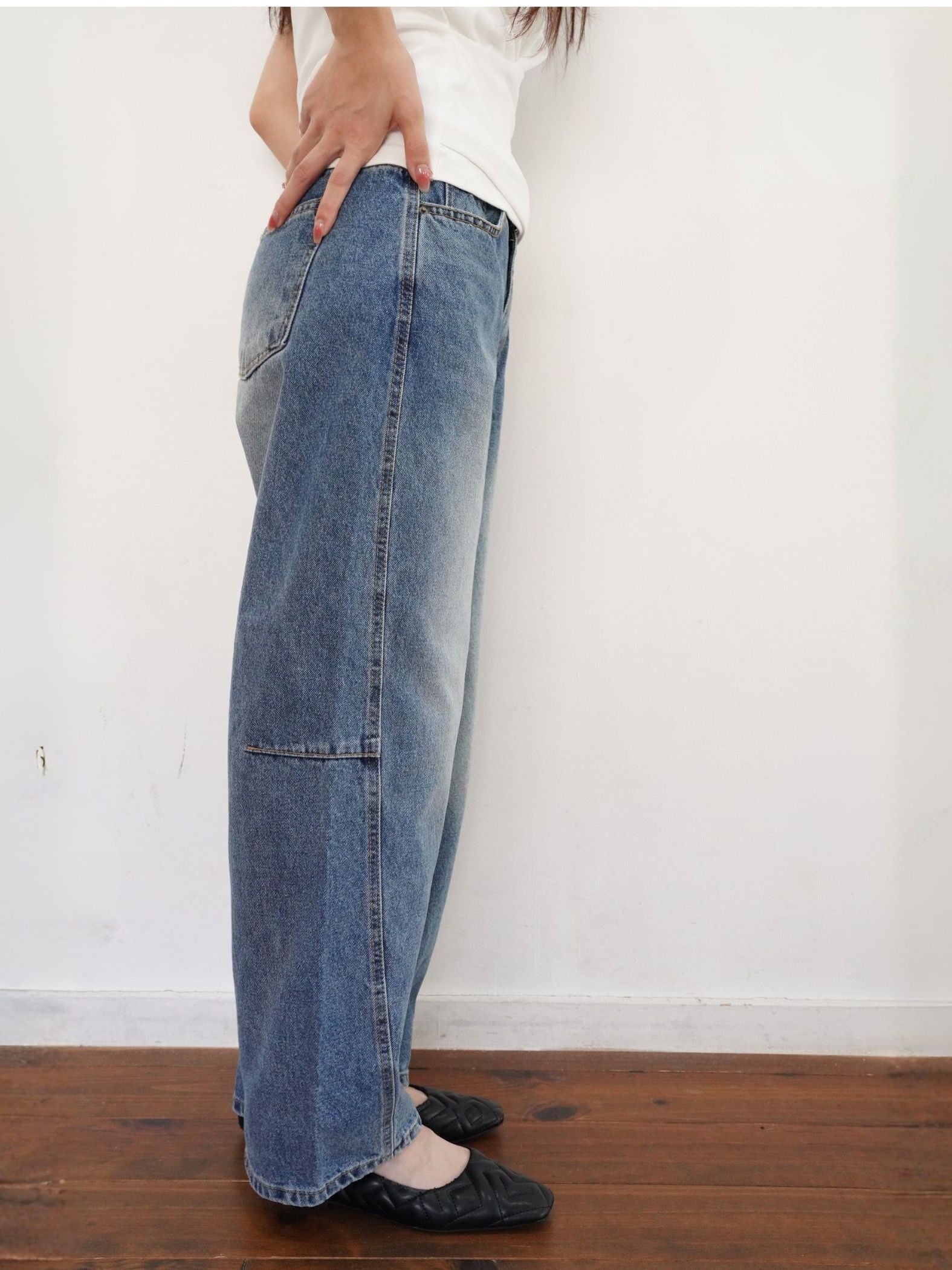Barrel Curve Denim≪洗濯機で洗える≫