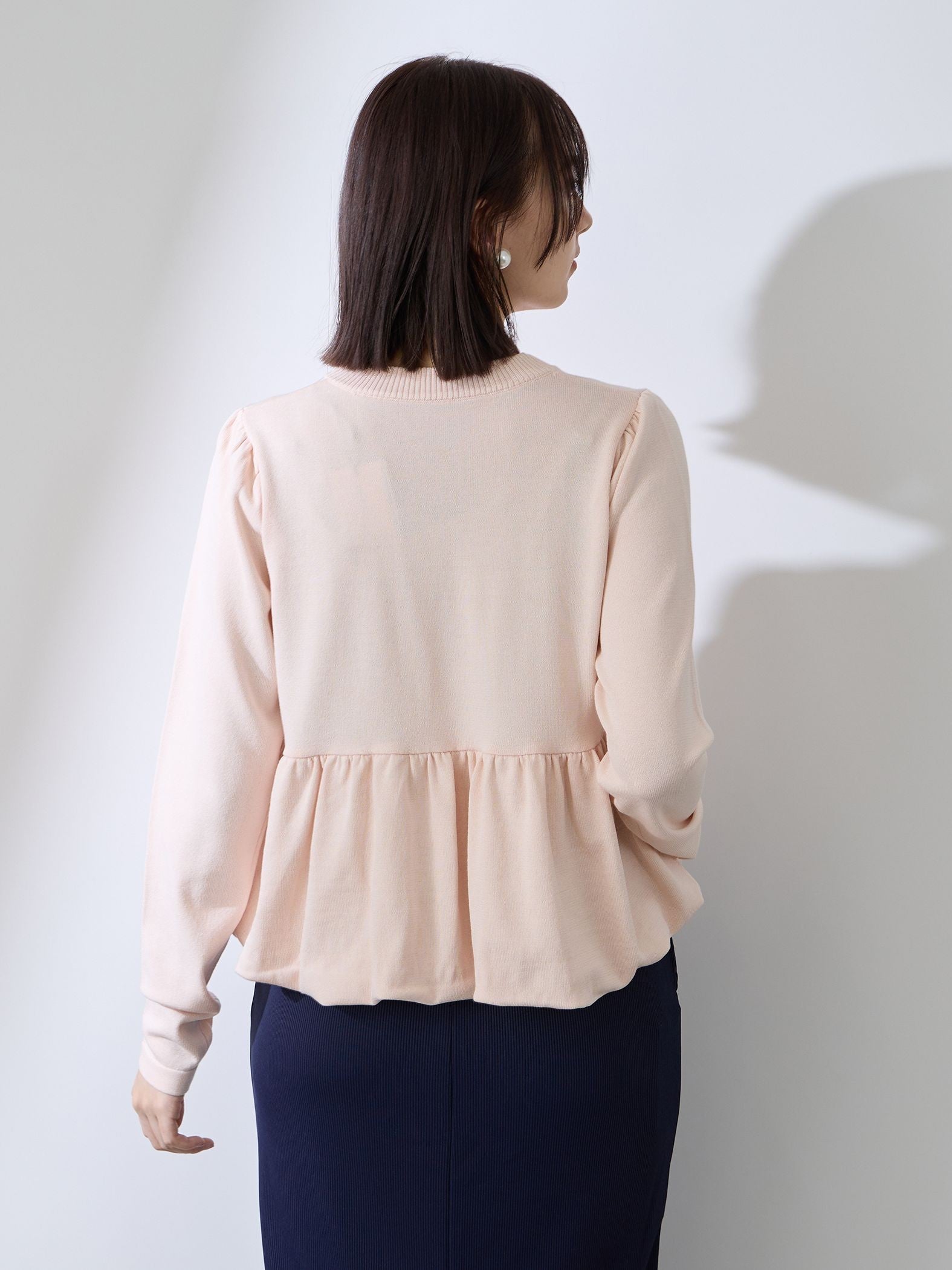 バルーンヘムニットプルオーバー≪手洗い可能≫