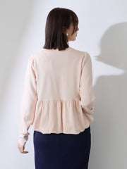 バルーンヘムニットプルオーバー≪手洗い可能≫