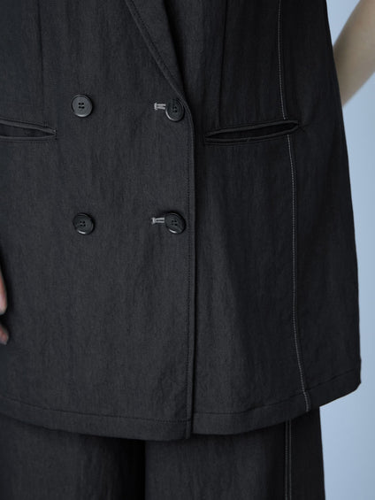 【シーズンレス】ナイロンツイルデニムベスト