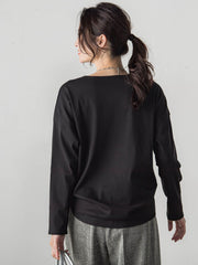 エッセンシャルフライスカットソー ≪洗濯機で洗える≫